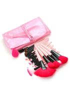 Romwe Professional Makeup Brush 24pcs With Pu Bag