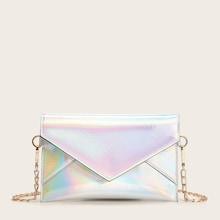 Romwe Envelop Design Chain Crossbody Bag