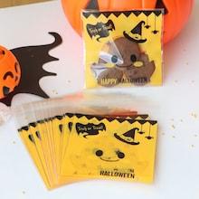 Romwe Halloween Pumpkin Print Flat Pocket 100pcs