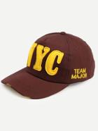 Romwe Coffee Embroidered Letters Baseball Hat