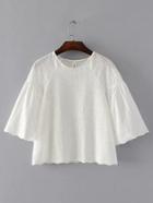 Romwe 3/4 Sleeve Tunic Top