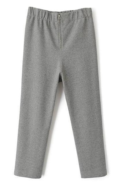 Romwe Elastic Zippered Loose Casual Pants