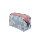 Romwe Flamingo Print Waterproof Makeup Storage Bag