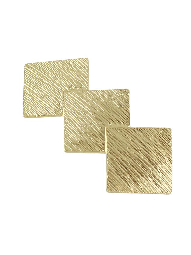 Romwe Gold Color Geometric Shape Hair Clips