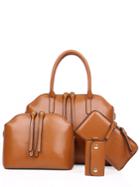 Romwe Studded Simple Style 4 Pieces Shoulder Bag