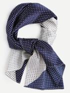 Romwe Colorblock Polka Dot Print Square Scarf