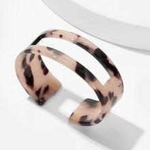 Romwe Tortoiseshell Pattern Layered Cuff Bracelet 1pc