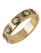 Romwe Antique Gold Simple Women Vintage Ring