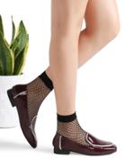 Romwe Burgundy Contrast Trim Loafer Shoes
