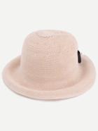 Romwe Beige Bow Embellished Straw Bucket Hat