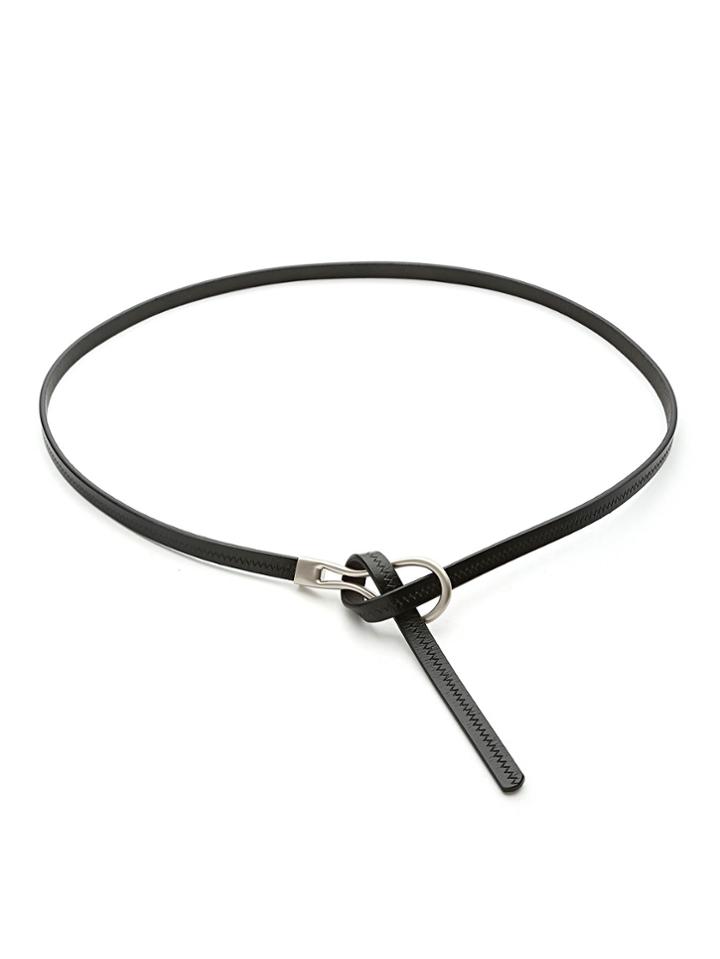 Romwe Knot Detail Skinny Waist Belt