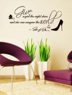 Romwe Heels Wall Decal