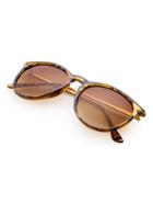 Romwe Leopard Frame Flat Lens Sunglasses