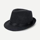 Romwe Men Plaid Trilby Hat