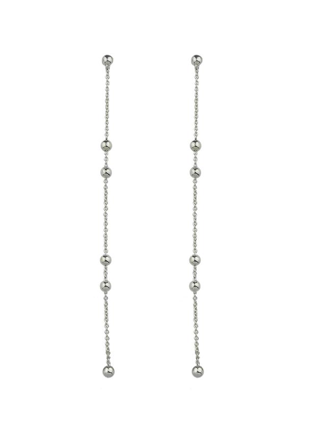 Romwe Fashion  Silver Color Long Chain Earrings