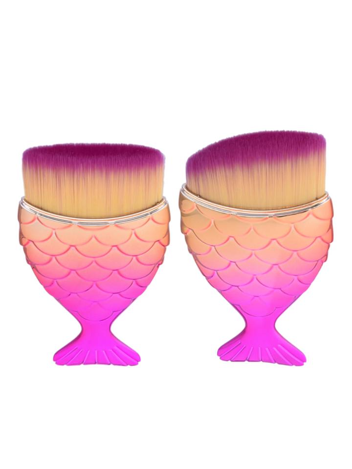 Romwe Ombre Chunky Makeup Brush 2pcs