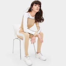 Romwe Cut And Sew Drawstring Top With Pants