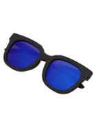Romwe Bold Full Frame Metal Temples Sunglasses