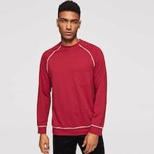 Romwe Guys Pocket Front Raglan Sleeve Pullover