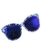 Romwe Blue Big Sunglasses