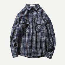 Romwe Men Dual Pocket Ring Detail Plaid Shirt