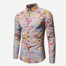 Romwe Men Paisley Print Shirt