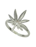 Romwe Silver Plated Flower Shape Ring