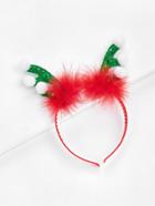 Romwe Christmas Sequin Antlers Headband