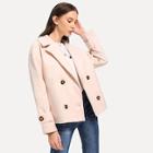 Romwe Notch Collar Button Up Coat