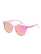 Romwe Pink Lenses Oversized Round Cat Eye Sunglasses
