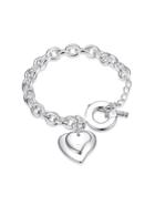 Romwe Double Heart Detail Link Bracelet