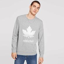 Romwe Men Mixed Print Pullover