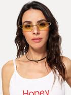 Romwe Tined Lens Cat Eye Sunglasses