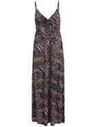 Romwe Spaghetti Strap Paisley Print Dress