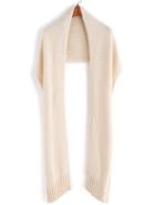 Romwe Beige Waffle Knit Plain Shawl Scarf