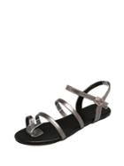 Romwe Toe Ring Strappy Sandals