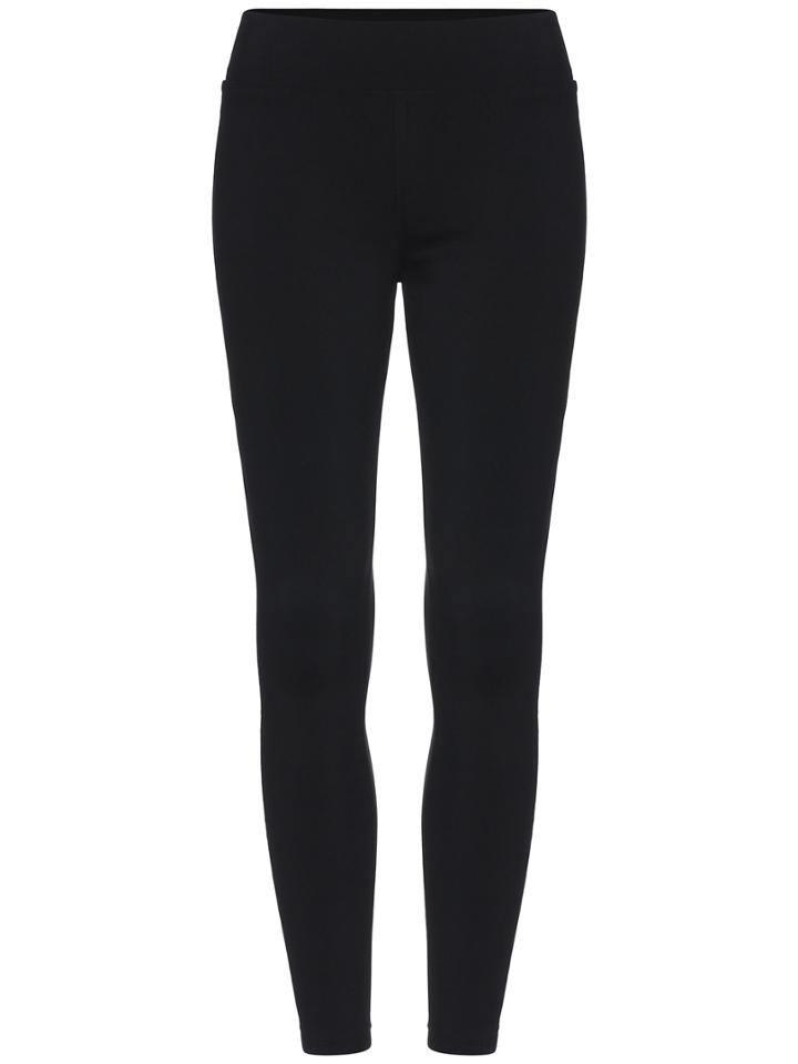 Romwe Black Skinny Elastic Leggings