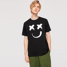 Romwe Guys Smile Print Tee