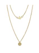 Romwe Double Layers Gold Bird Pendant Necklaces