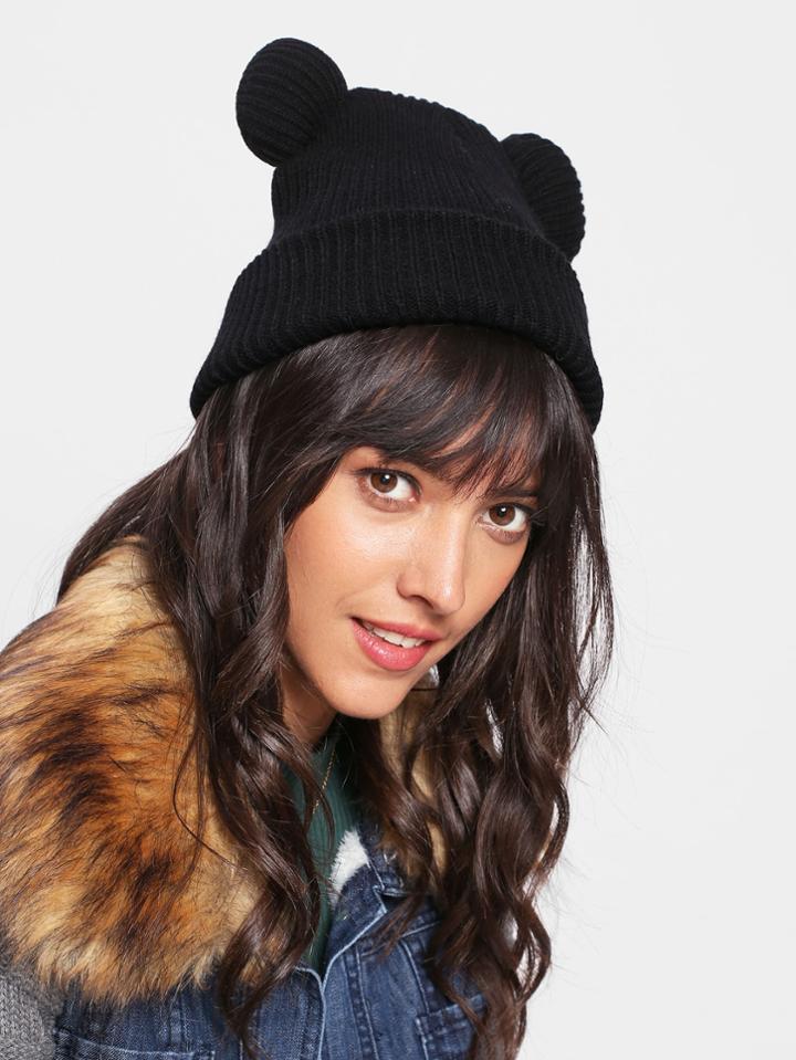 Romwe Ear Beanie Hat
