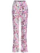 Romwe High Waist Geometric Print Bell Pant