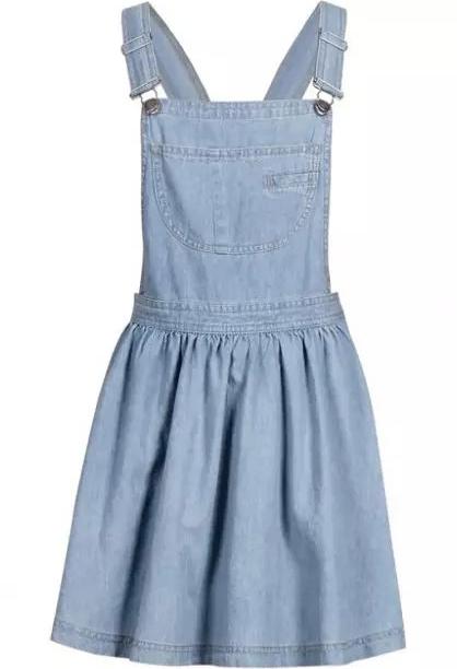 Romwe Straps With Pocket Denim Dress