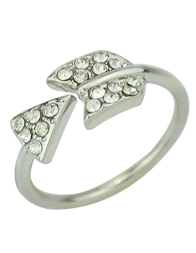Romwe Silver Imitation Rhinestone Women Fashion Ring Cuff