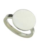 Romwe Silver Plated Round Shaped Ring