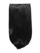 Romwe Jet Black Clip In Straight Long Hair Extension