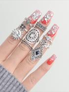 Romwe Hollow Ring 9 Sets