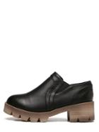 Romwe Black Round Toe Elastic Rubber Soles Shoes