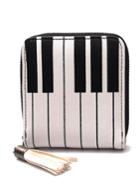 Romwe Piano Key Design Pu Clutch Bag