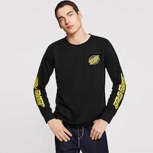 Romwe Guys Letter Print Pullover