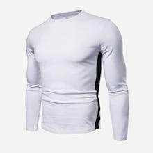 Romwe Guys Cut And Sew Tee
